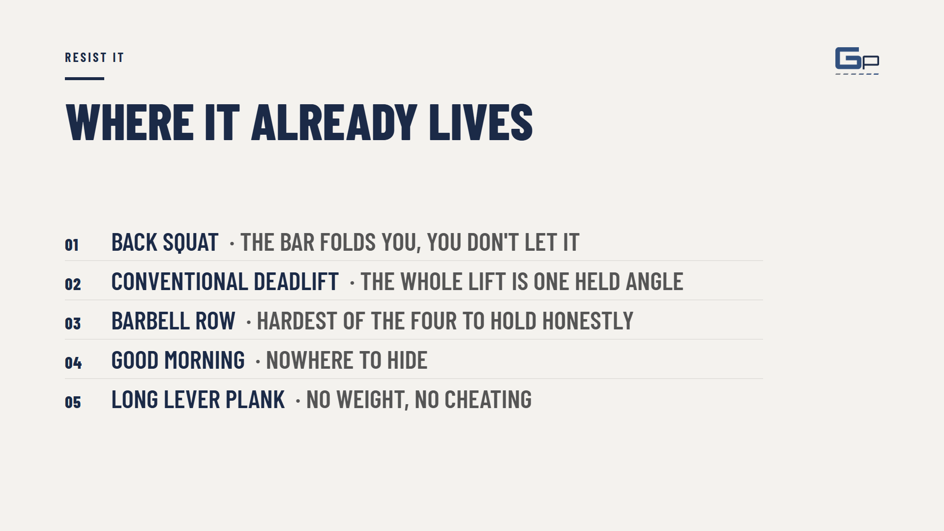 Course slide: where anti-flexion already lives
